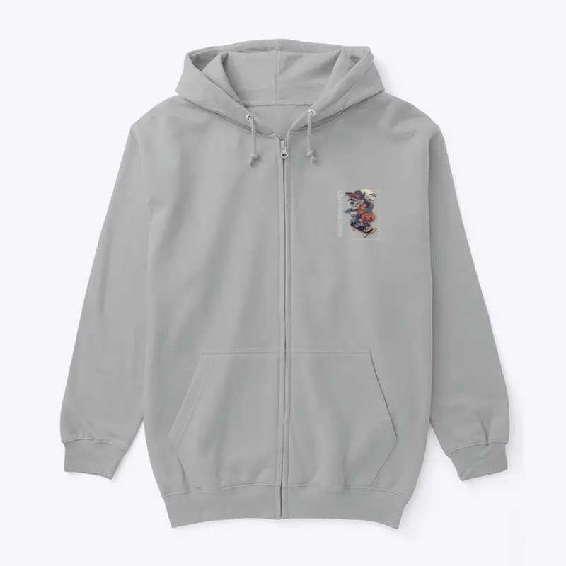 Graphic Zip Up Hoodie 